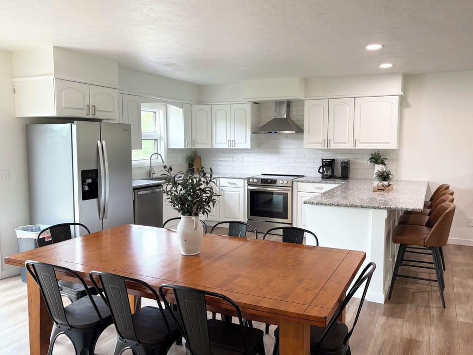 Fully stocked kitchen