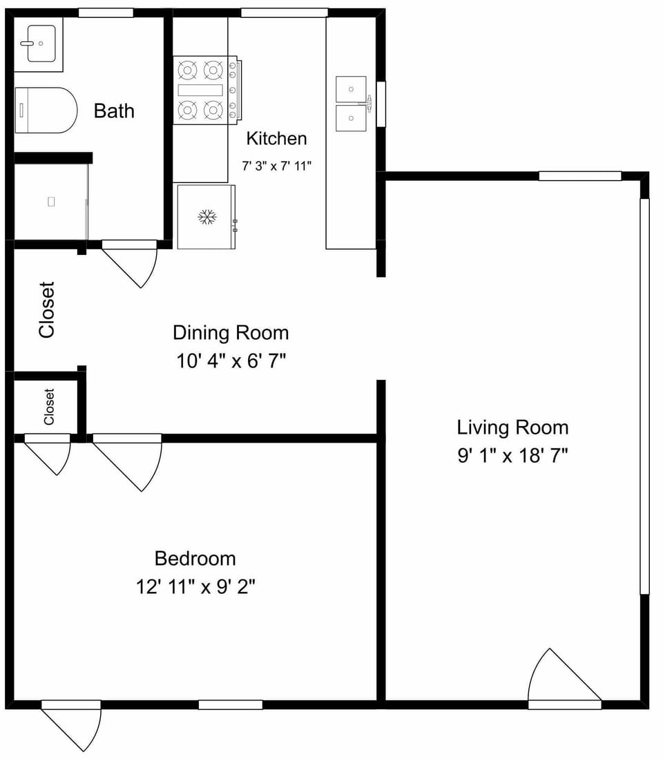 The Georgianne Unit 7 | Floor Plan