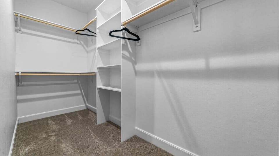 Main house king bedroom with walk in closet