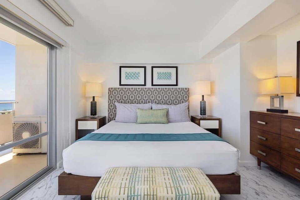 Apartment, Beachfront (2 Bedrooms) | 2 bedrooms, desk, laptop workspace, iron/ironing board
