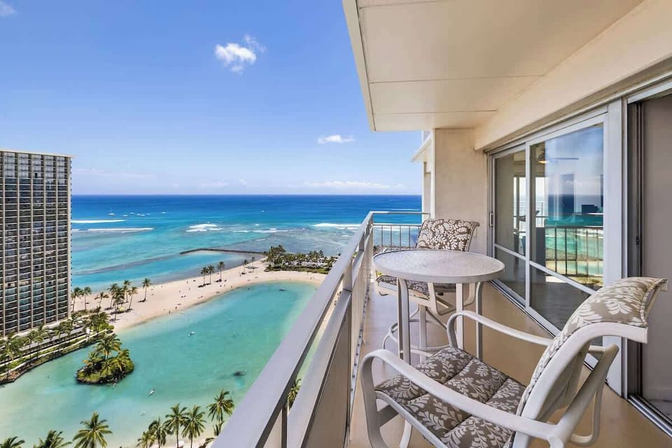 Apartment, Beachfront (2 Bedrooms) | Balcony view