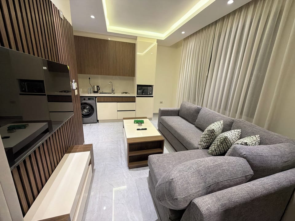 Apartment, 1 Bedroom, Accessible, Smoking | Living room