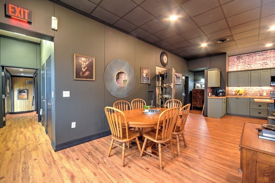 Dining Room, Entrance To Historic Bank Vault