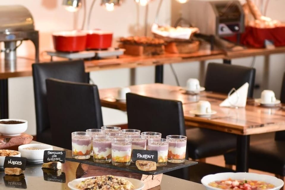 Indulge in a tempting breakfast spread before your adventures.