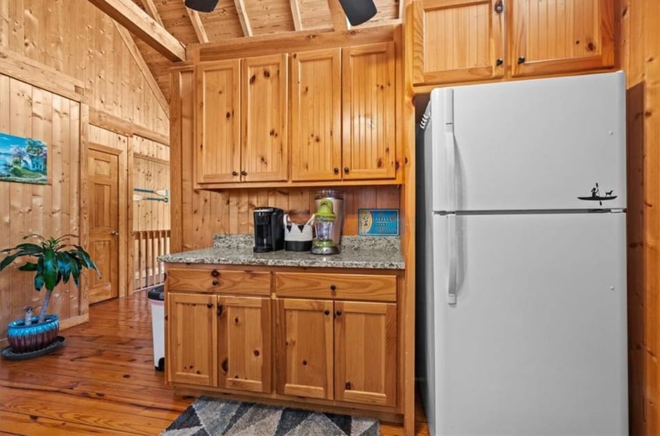 Kitchen with margarita maker.