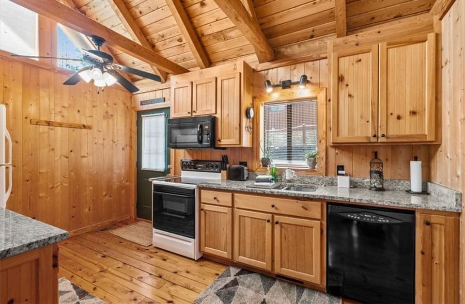 Kitchen stove microwave dishwasher