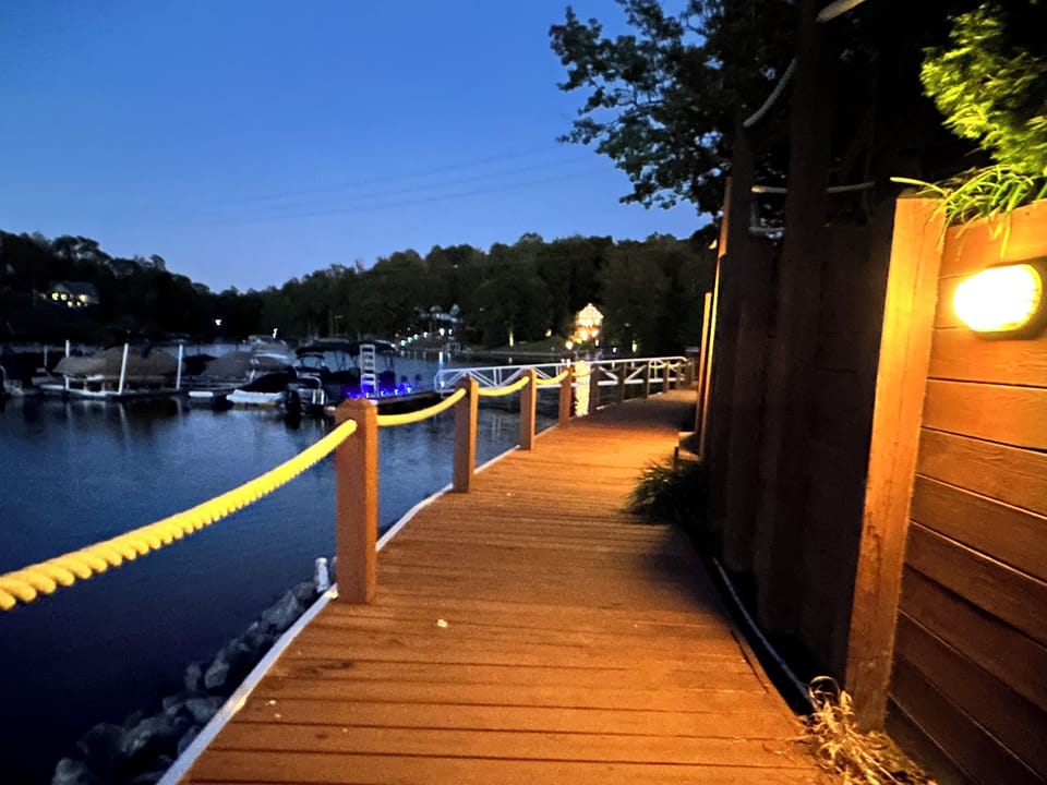 Watch the sun set while walking on the long boardwalk