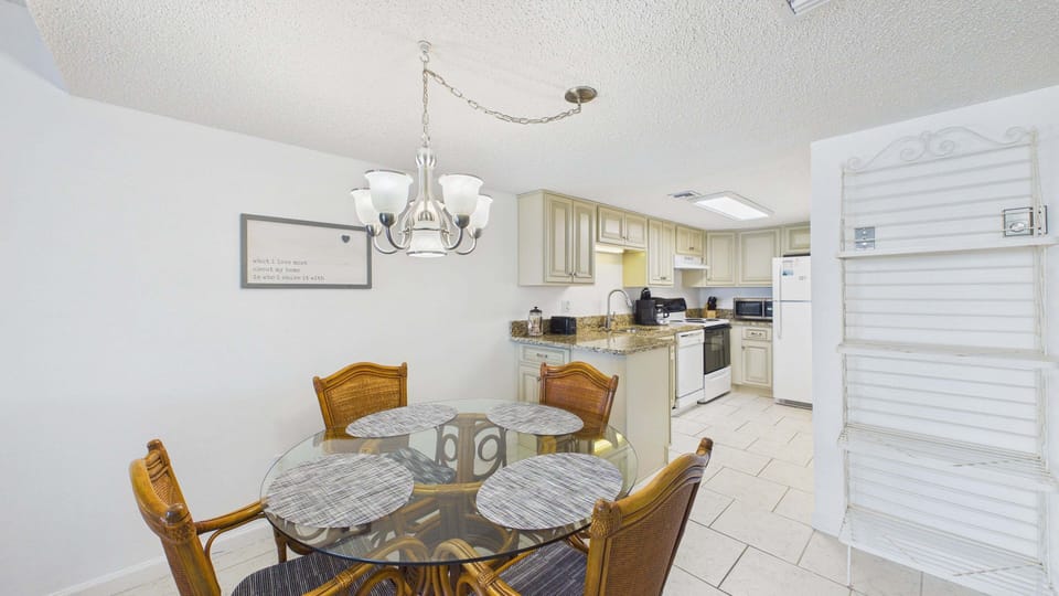 Dining table with seating for 4