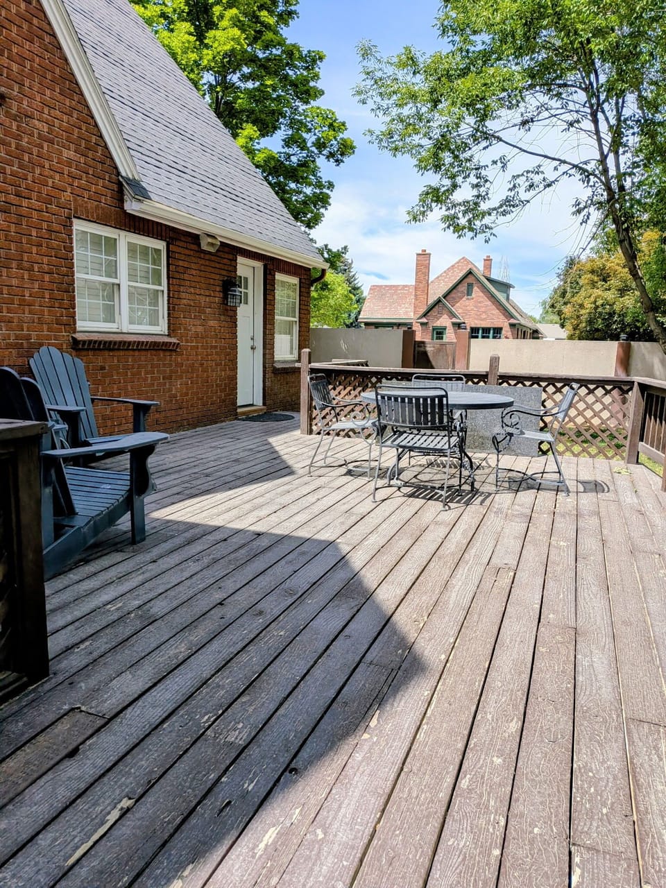 Outside eating area