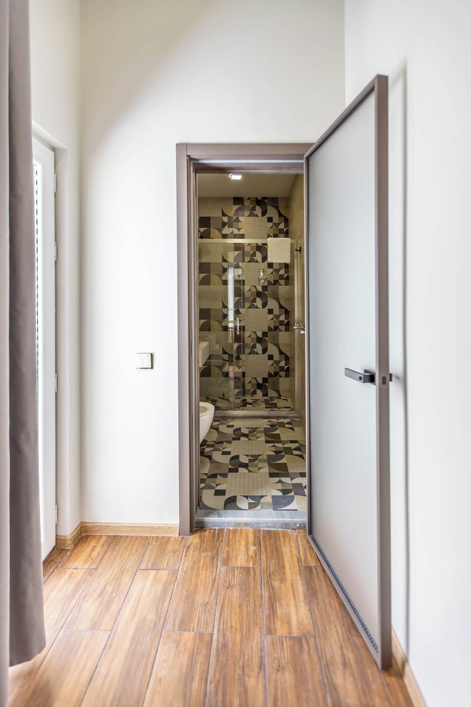 Shower, free toiletries, hair dryer, bathrobes