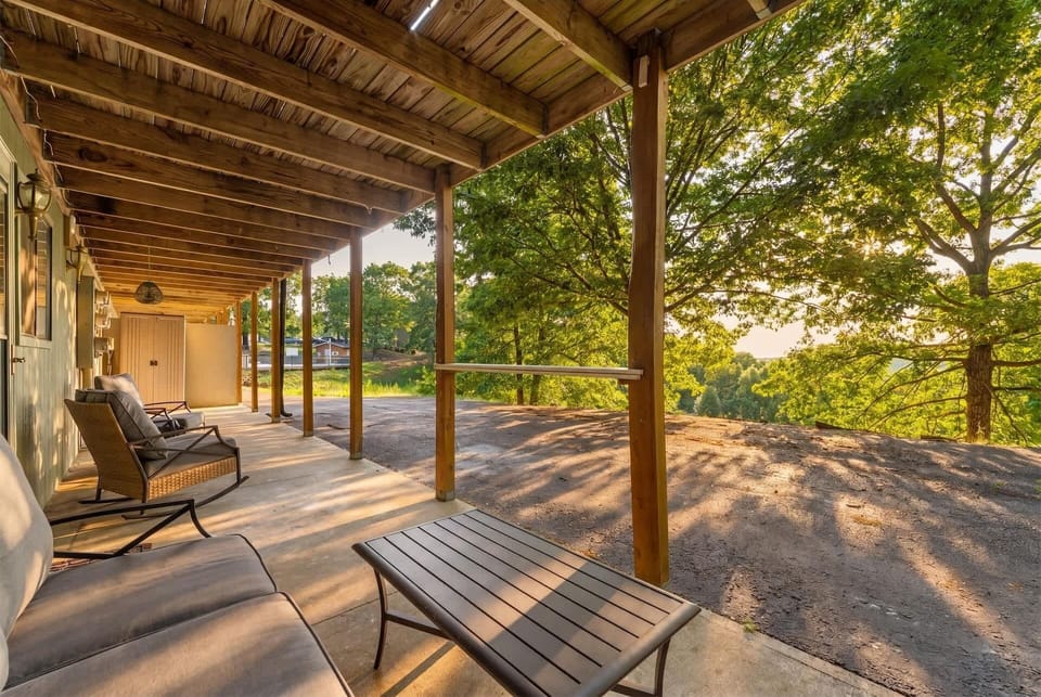 Sip morning coffee or an evening cocktail with gorgeous views on the patio​