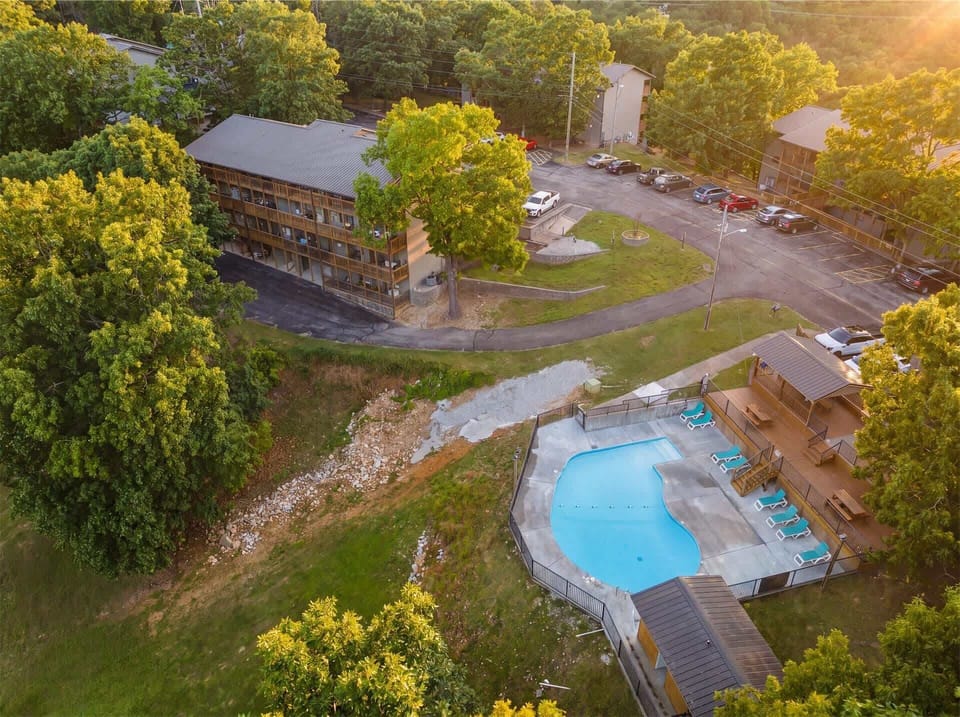 Walking distance to the pool.