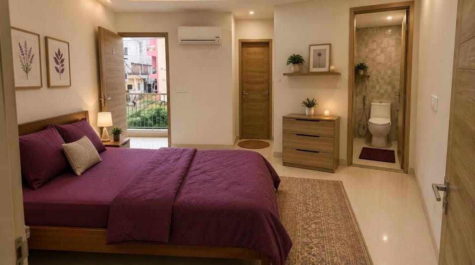 Desk, laptop workspace, iron/ironing board (on request), WiFi (free)