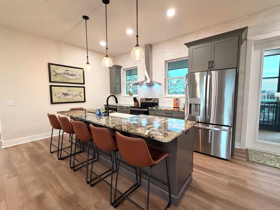 Fully stocked kitchen