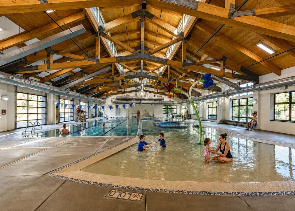 Heated indoor pool at SHARC