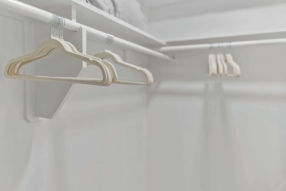 Plenty of hangers included for hanging up those special outfits for nights out on the town in Montrose. 