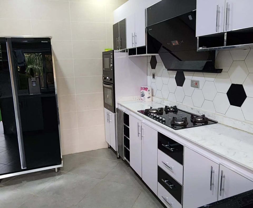 Economy Apartment, Balcony, City View | Private kitchen | Fridge, microwave, oven, stovetop