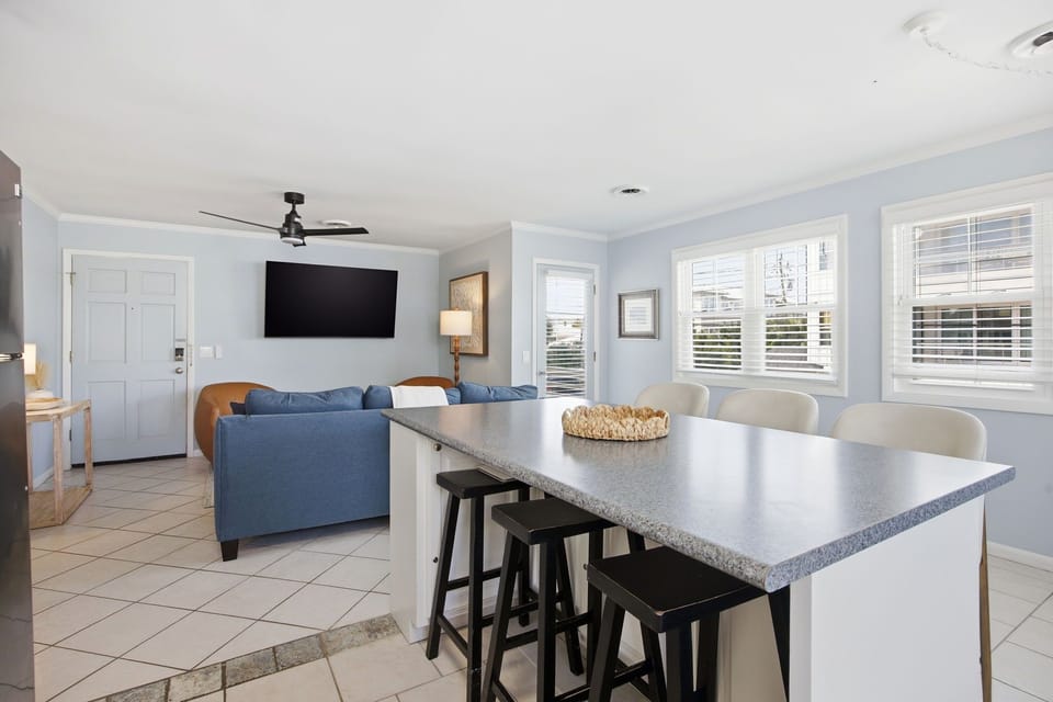 Spacious layout connecting the kitchen, dining, and living spaces for easy entertaining and comfort