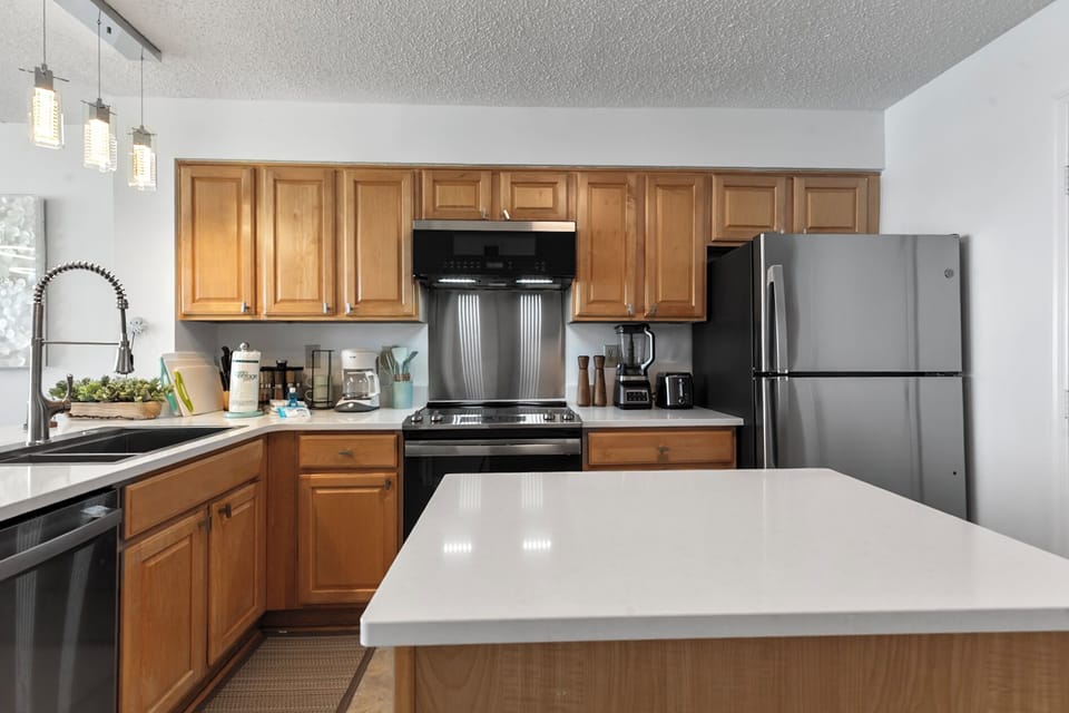 Full Size Kitchen with Toaster, Blender, Coffee Maker, and Starter Essentials to Make Memorable Meals