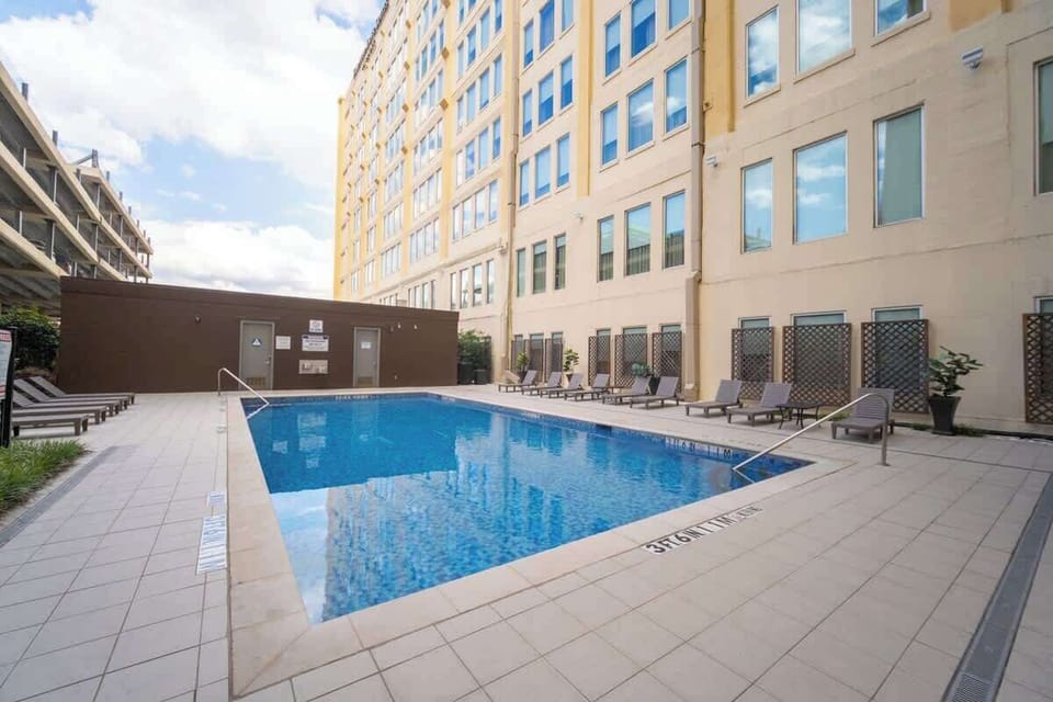 Summer mornings by the pool, afternoons exploring Dallas - seasonal amenity for Clubhouse Loft guests through October.