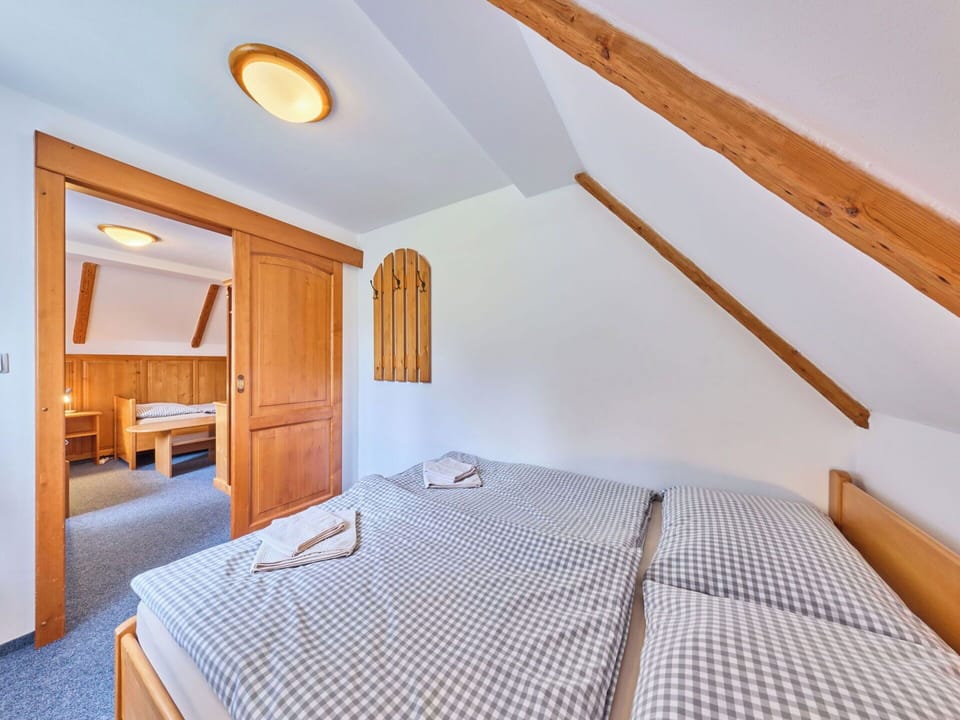 Home, Bedroom, Hardwood, Bed Frame, Bed, Wood Stain, Bedding, Eco Hotel, Hotel, Villa