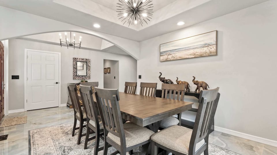 Make mealtime memories together in the formal dining room​