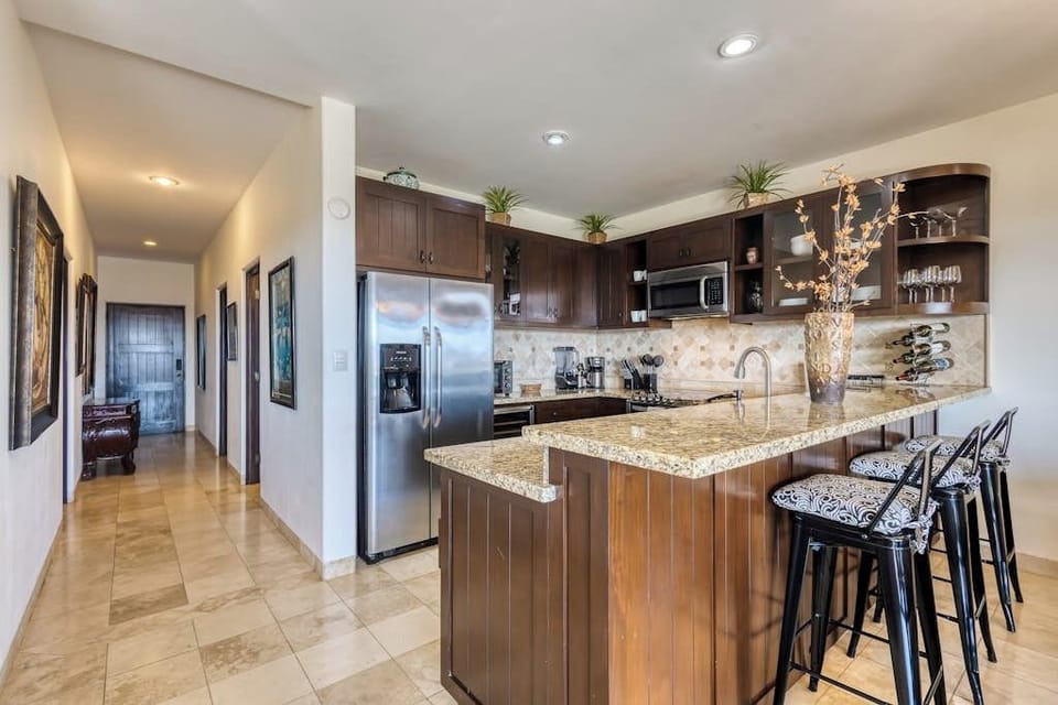 Condo, Multiple Beds, Partial Ocean View (Casa Carmella) | Private kitchen