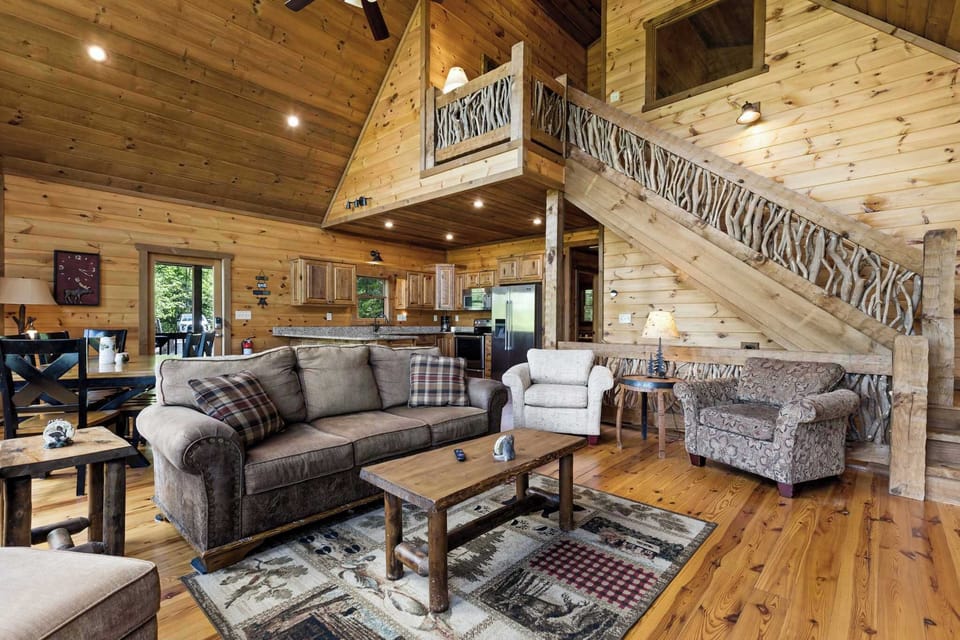 Make Yourself at Home – Our spacious living room is perfect for gathering, unwinding, and making memories.