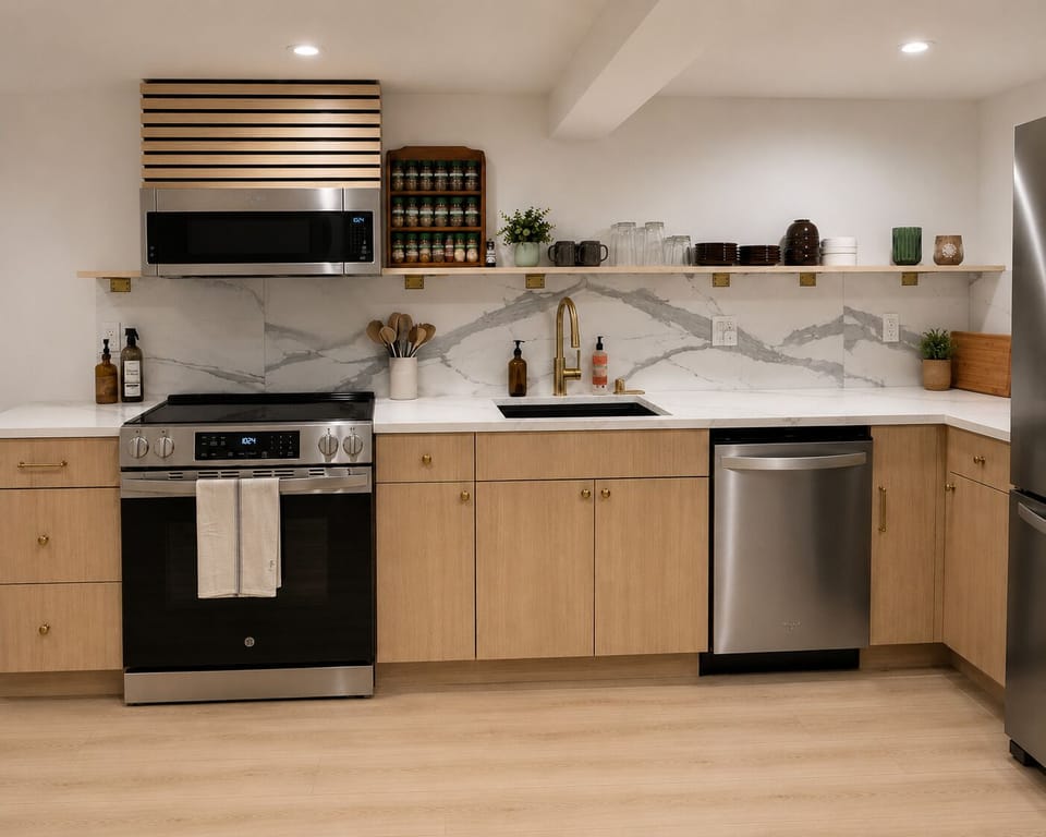 Lower level kitchen 