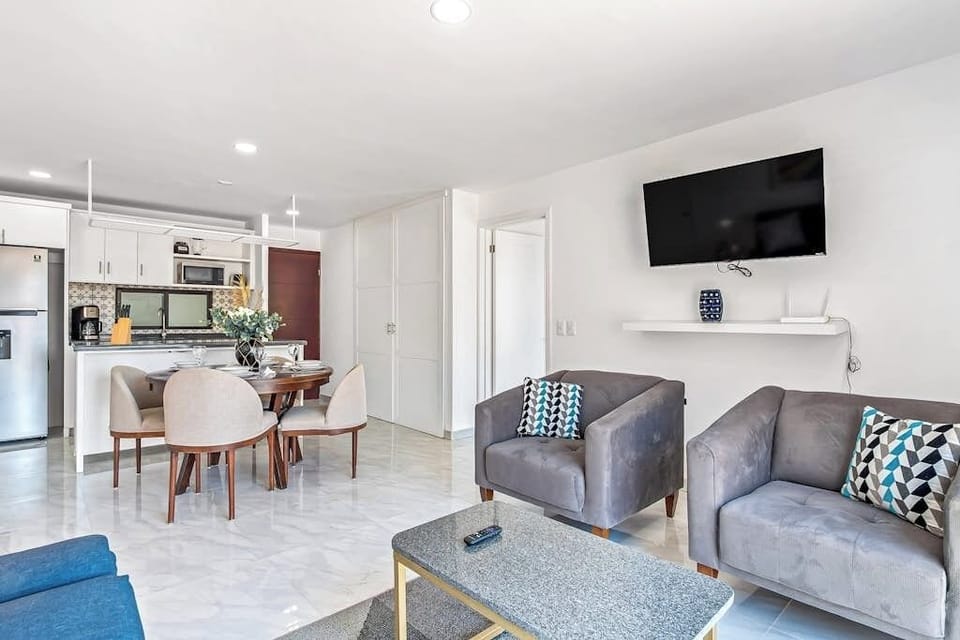 Apartment, Multiple Beds, Balcony, Mountain View (Kayla 508 at Morgan Residences) | Living area