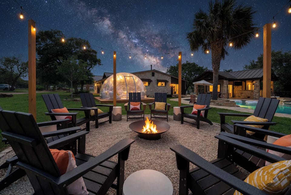 Gather around the fire pit beneath a blanket of stars, where crackling flames, meaningful conversations, and unforgettable memories await.