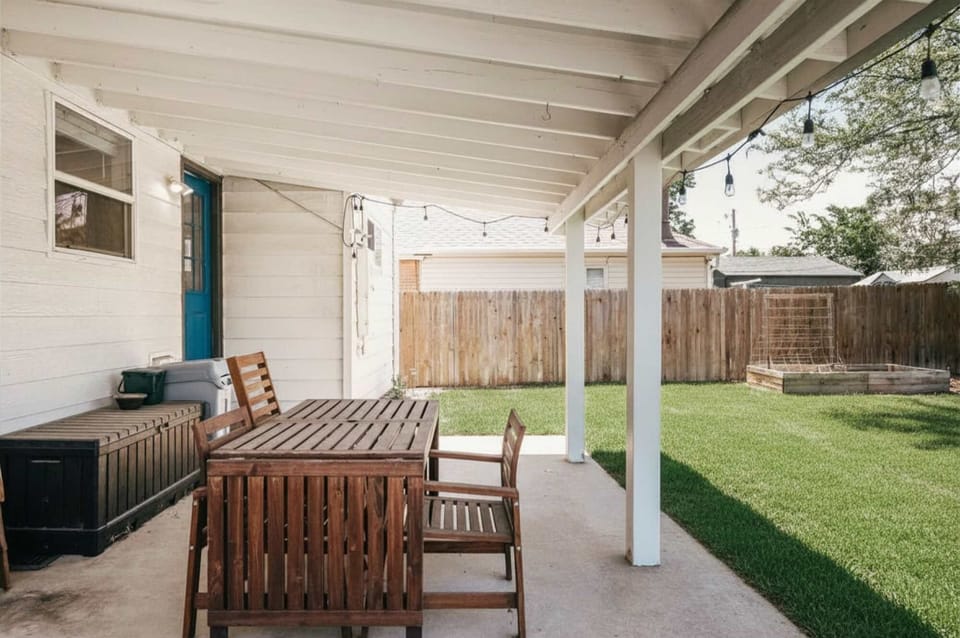 Covered back patio