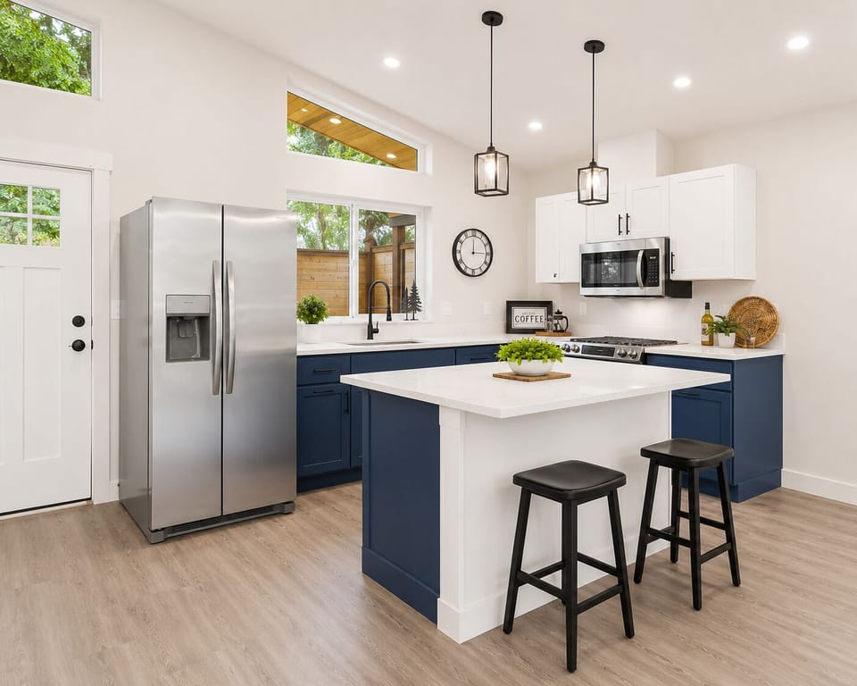 Cook favorite meals in a bright, fully equipped kitchen.