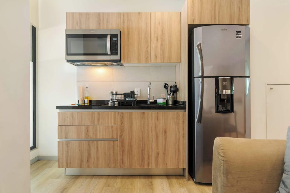 Fully equipped kitchen ready for home-cooked meals.
