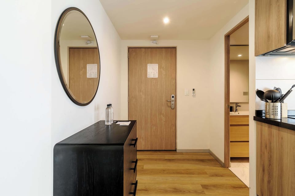 A welcoming entrance that sets the tone for a comfortable and relaxing stay.
