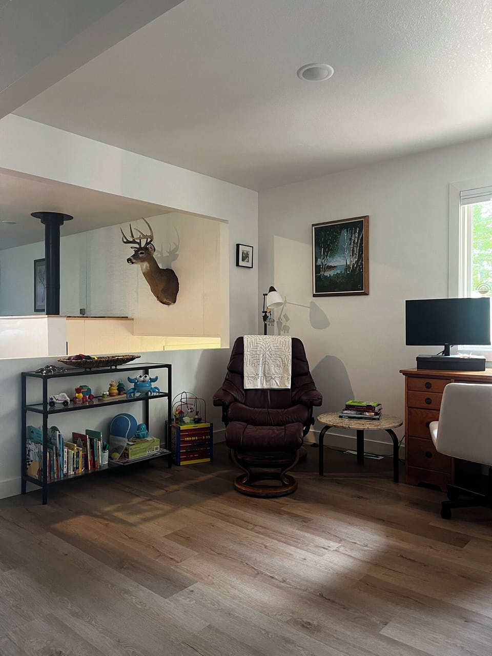 Reading book and play area