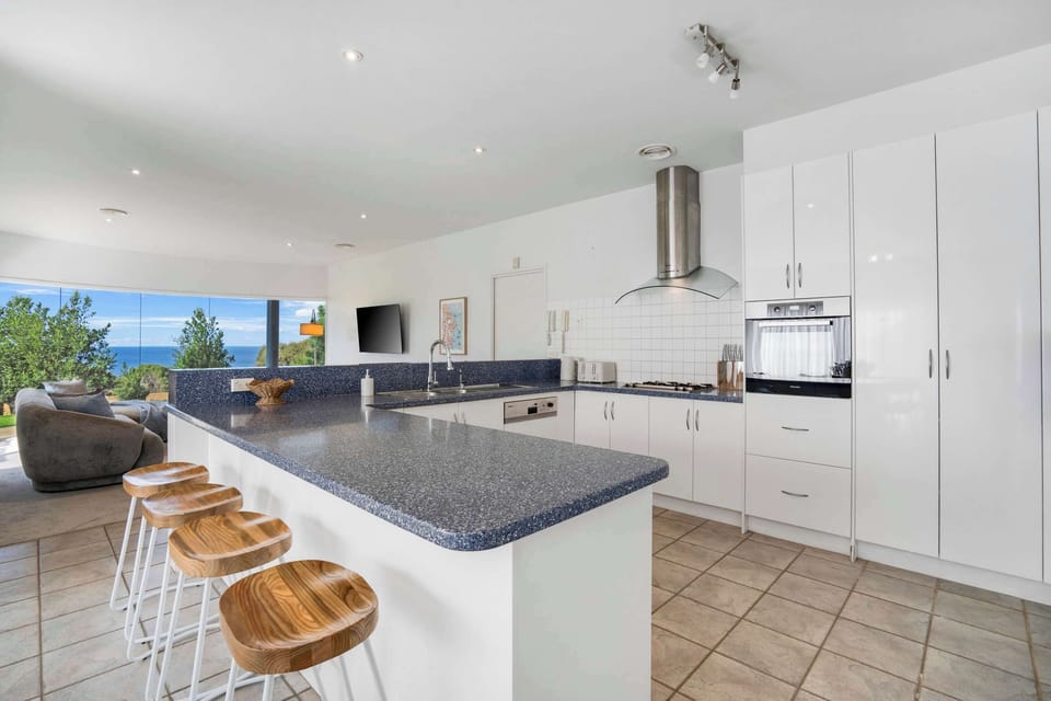 Large kitchen for all the family to cook in