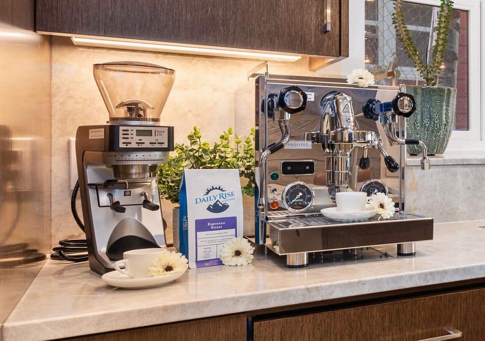 A gourmet espresso station brings your morning routine to life with café-quality brews at home. PEA-1009