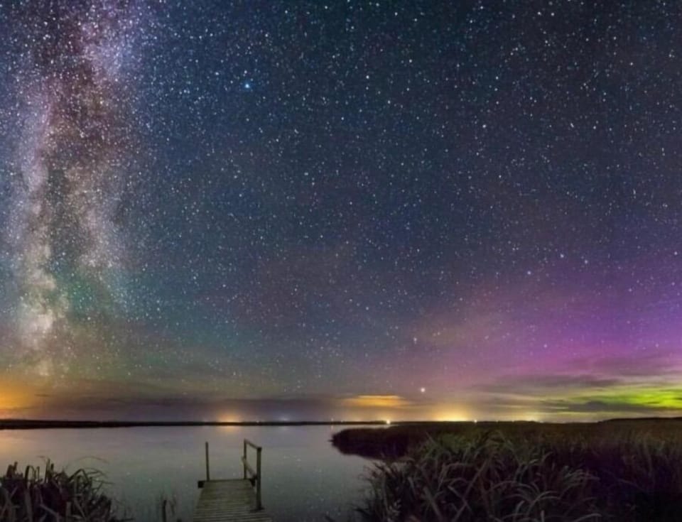The northern lights, visisble on some evenings