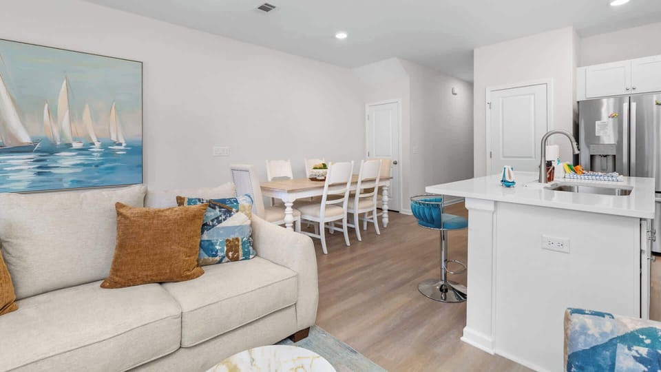 Where everyone stays connected, from kitchen to couch