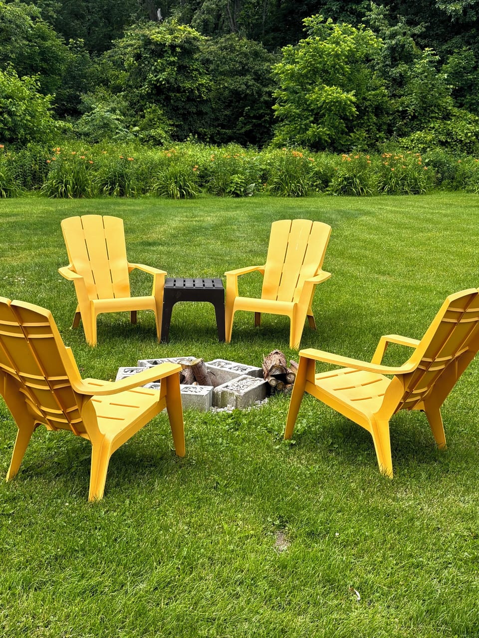 Private fire pit 