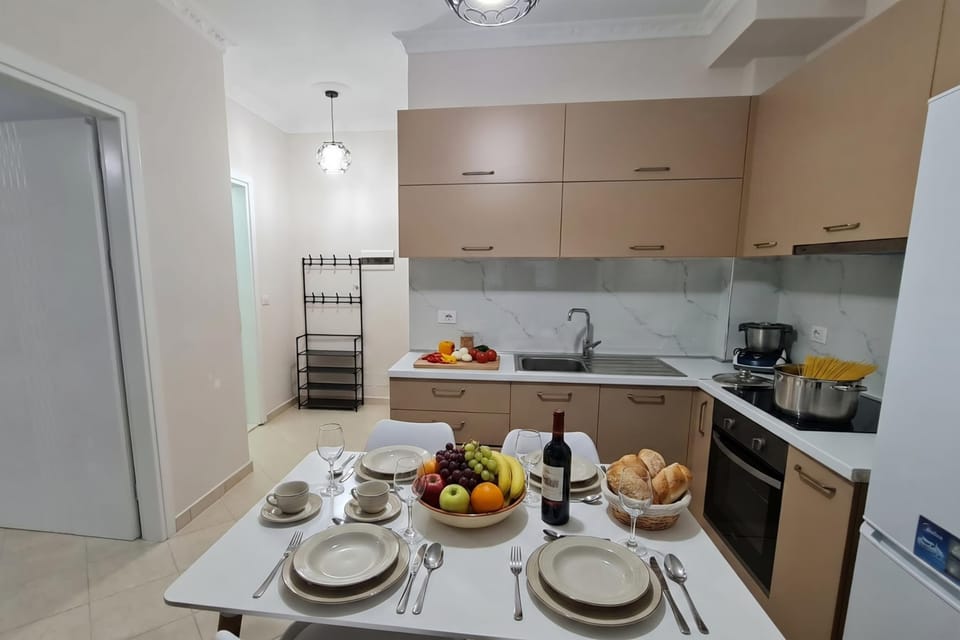 Kitchen and dining area