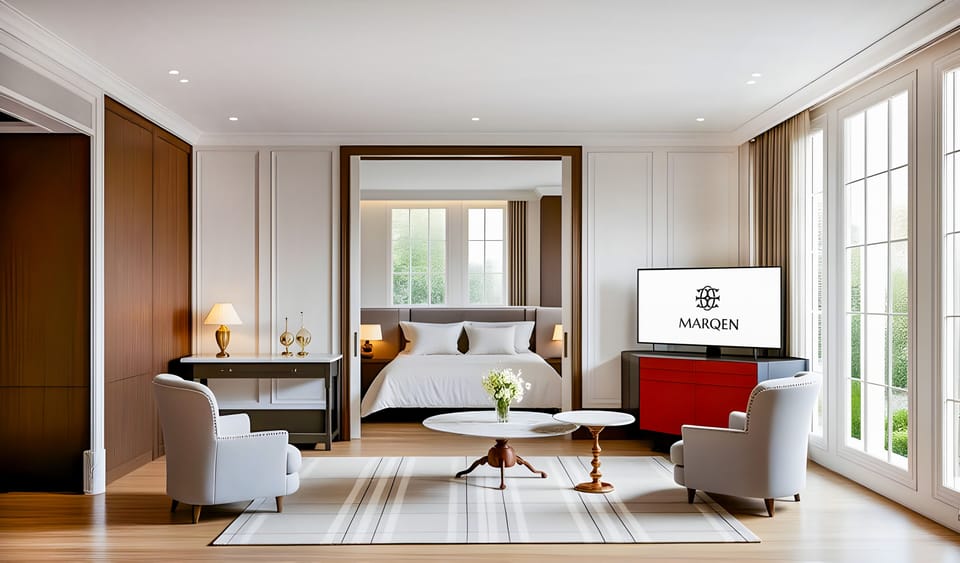 Junior Suite | Living area | 55-inch LED TV with digital channels