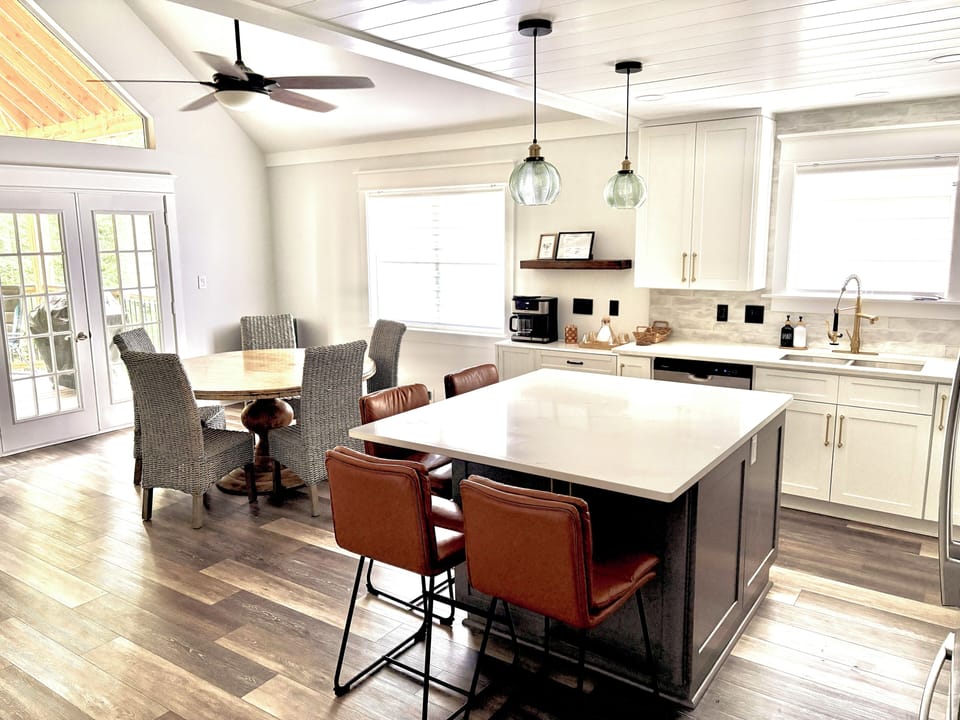 Main Kitchen, Beautifully styled with island so you can relax