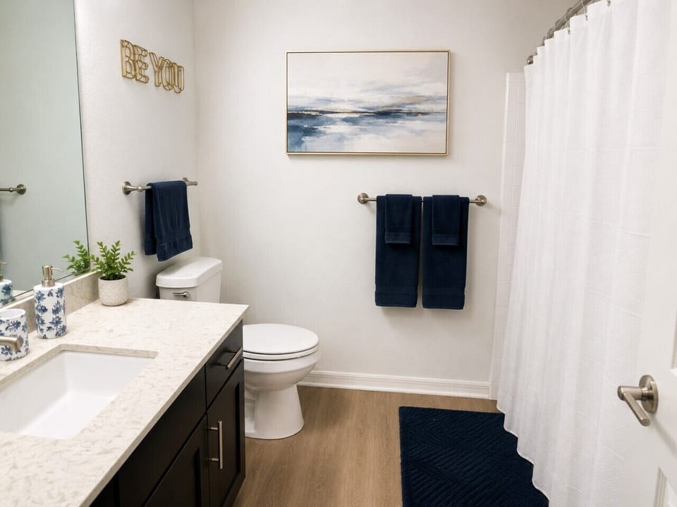 Blue Haven Guest Bathroom