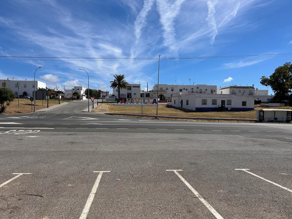 Free parking nearby, car charging station