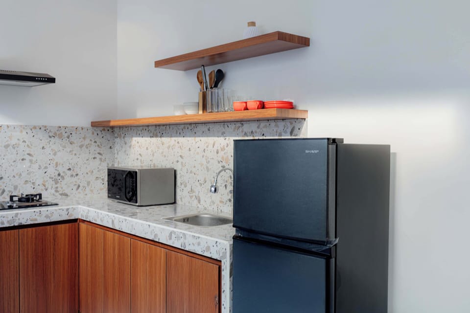 Villa, 2 Bedrooms, Private Pool | Private kitchen | Coffee/tea maker, fridge, microwave, stovetop