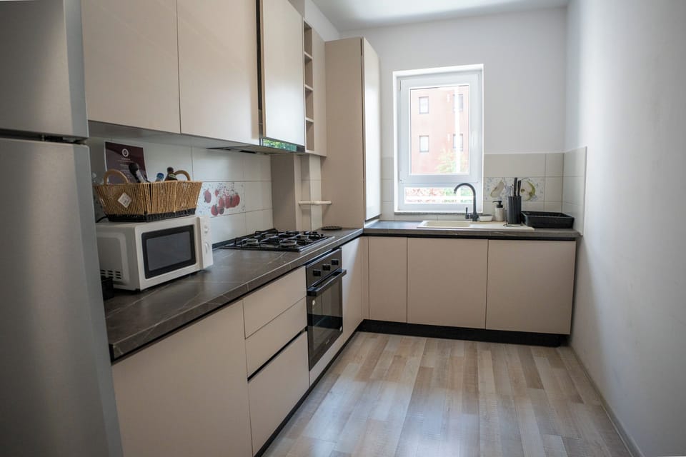Apartment, Balcony, City View | Private kitchen