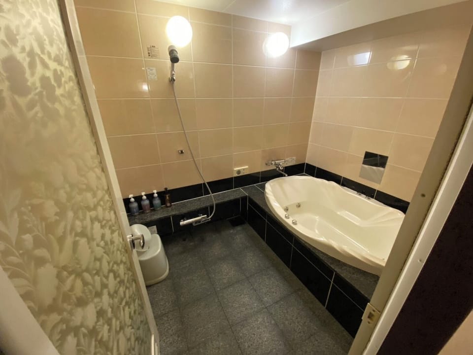 Standard Double Room | Bathroom | Combined shower/tub, hair dryer, towels, shampoo