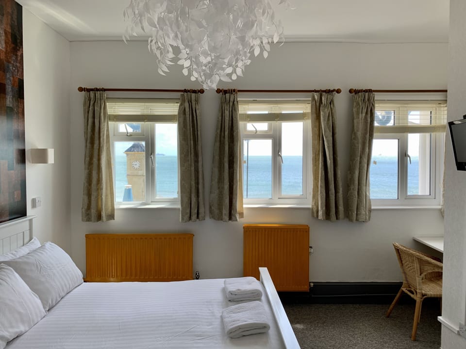 Classic Double Room, Sea View (Room 9) | Iron/ironing board, free cribs/infant beds, free WiFi, bed sheets